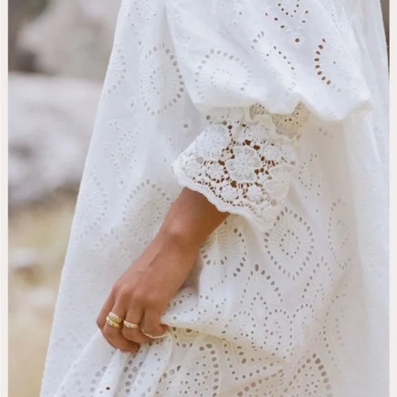 SPELL NWT Dylan Smock Dress Size Large - Picture 3 of 7